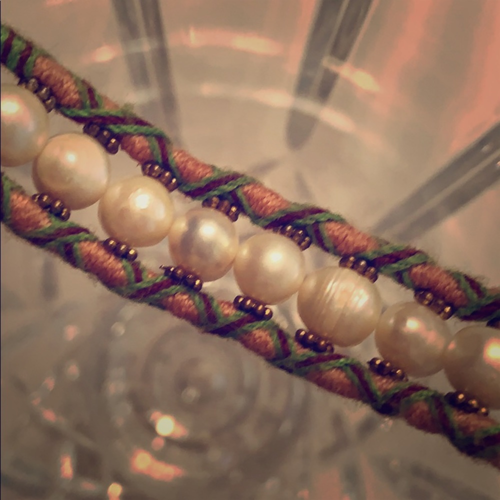 Free people headband with pearls